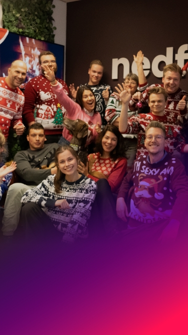 Kerst met alle Nedfinity collega's