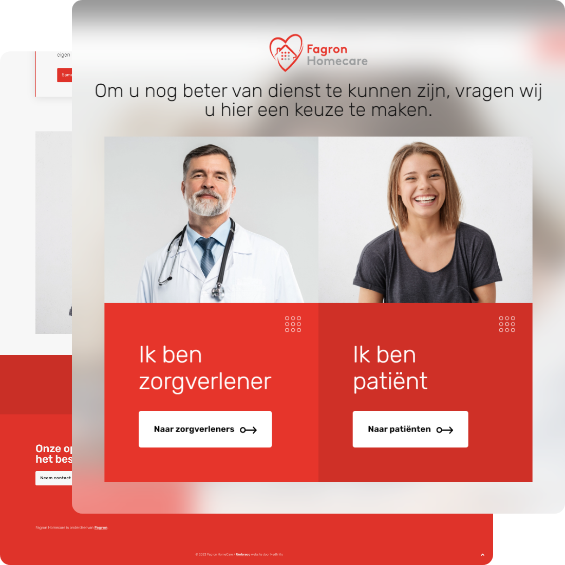 Development Fagron Homecare in Umbraco CMS