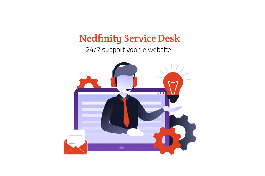 Met de Nedfinity Service Desk ben je snel geholpen
