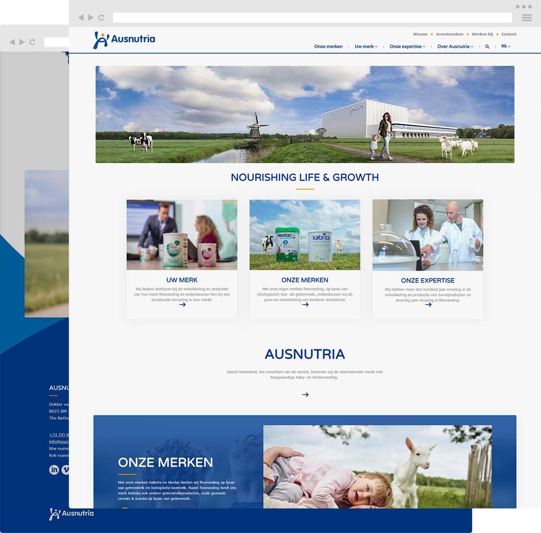 Umbraco CMS voor Ausnutria